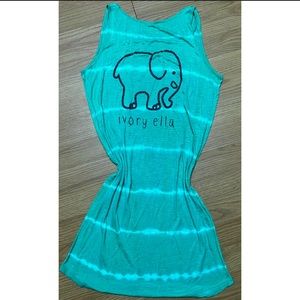 Ivory Ella green tie dye dress women’s sz. Small